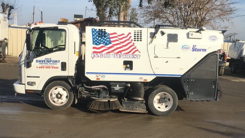 JDSS branded vacuum sweeper truck